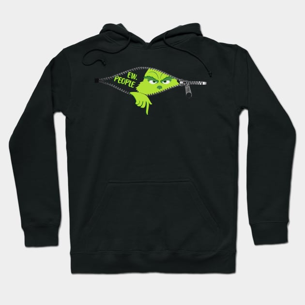 Ew People grinch design. Ew people grinchmas design Hoodie by Karley’s Custom Creations